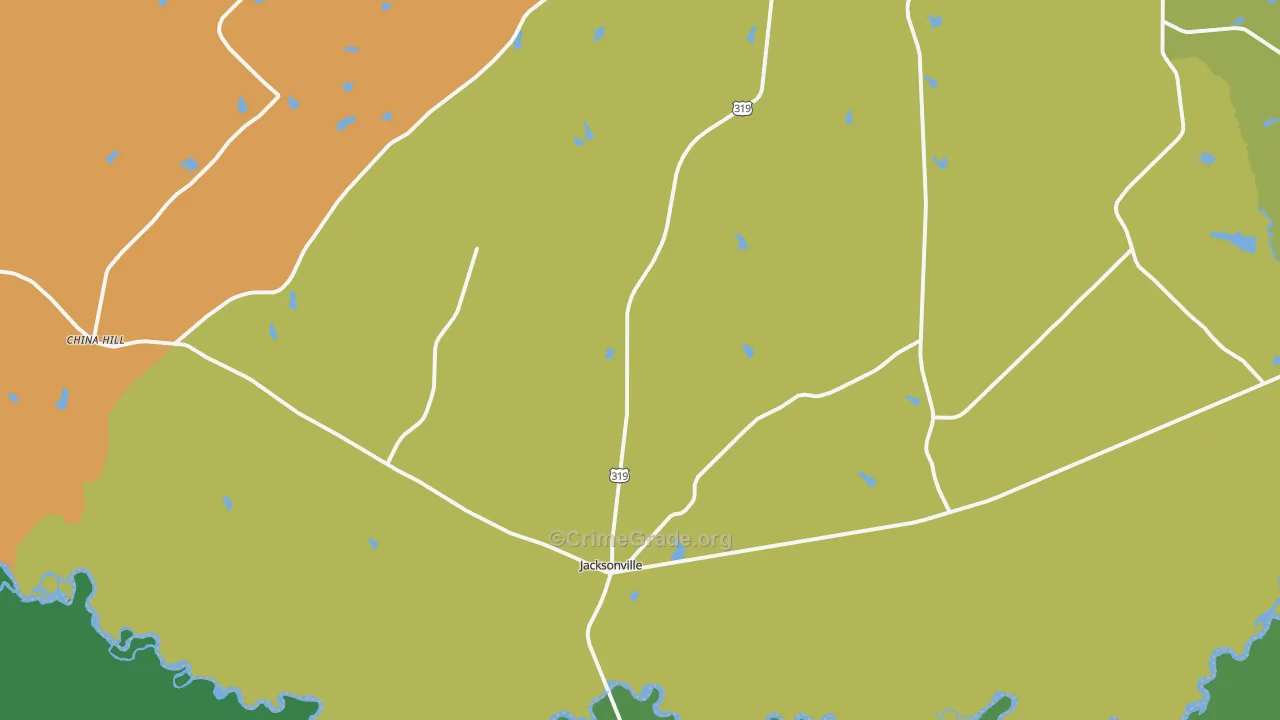 31544, GA Map of Drug-Related Crime Rates