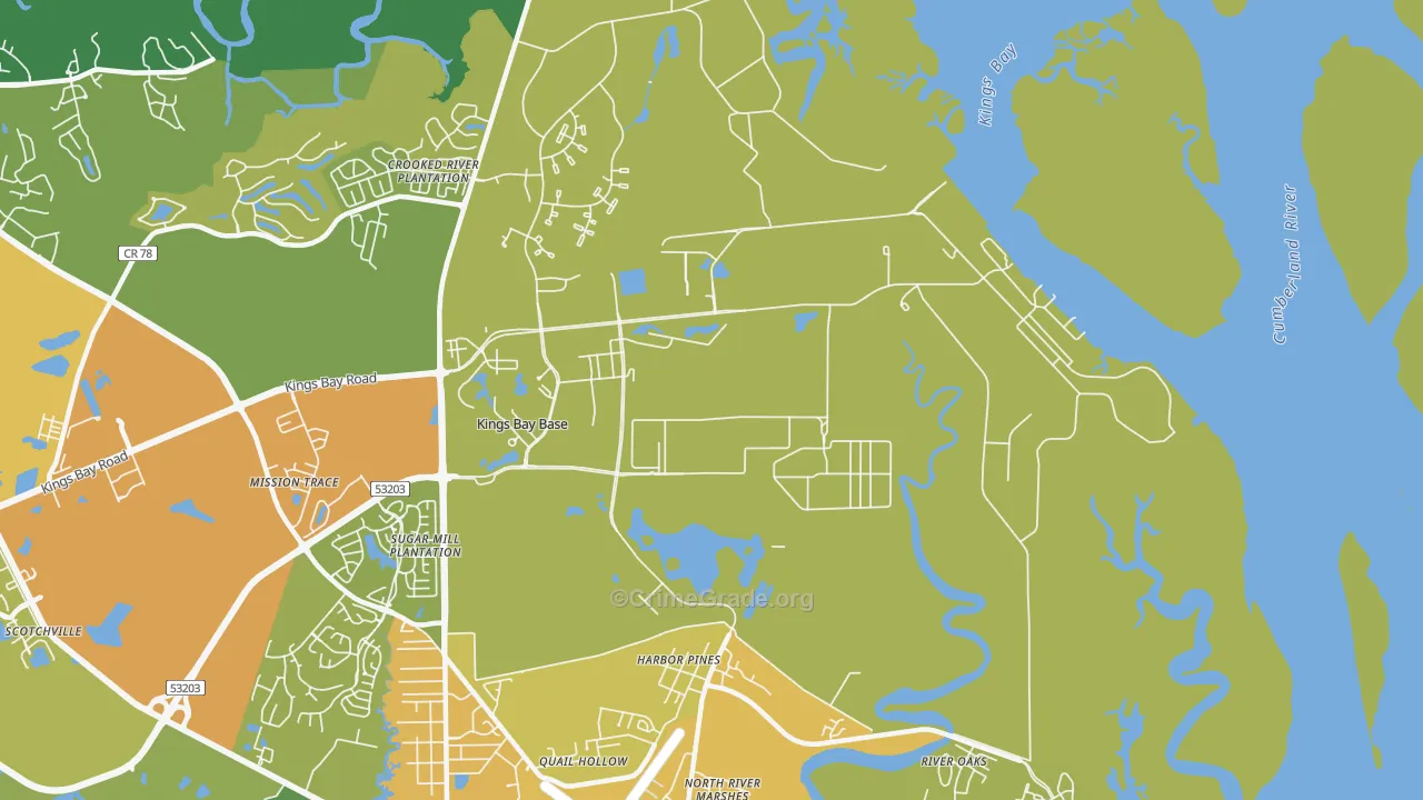 31547, GA Map of Drug-Related Crime Rates