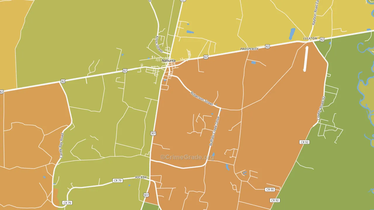 31553, GA Map of Drug-Related Crime Rates