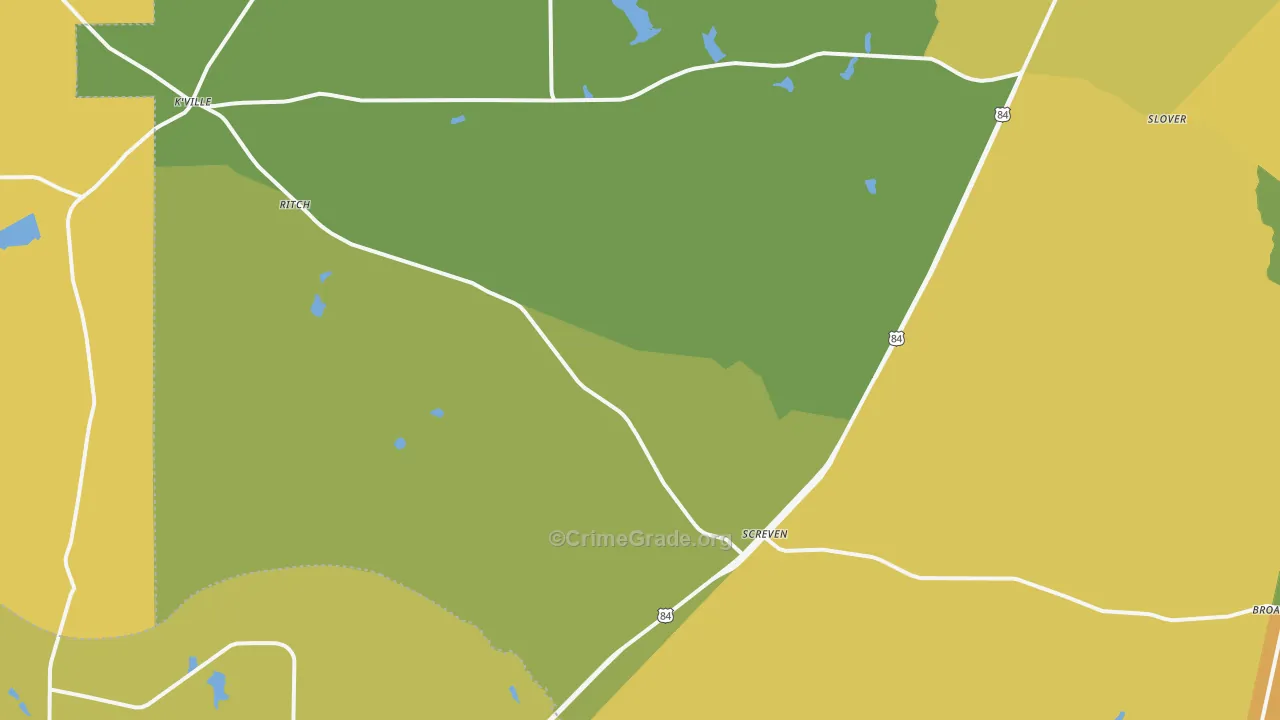 31560, GA Map of Drug-Related Crime Rates