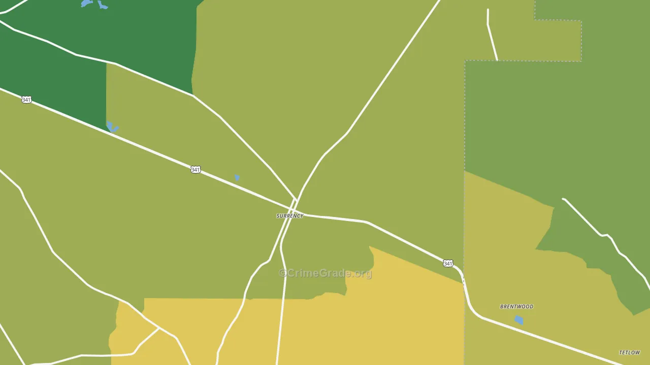 31563, GA Map of Drug-Related Crime Rates