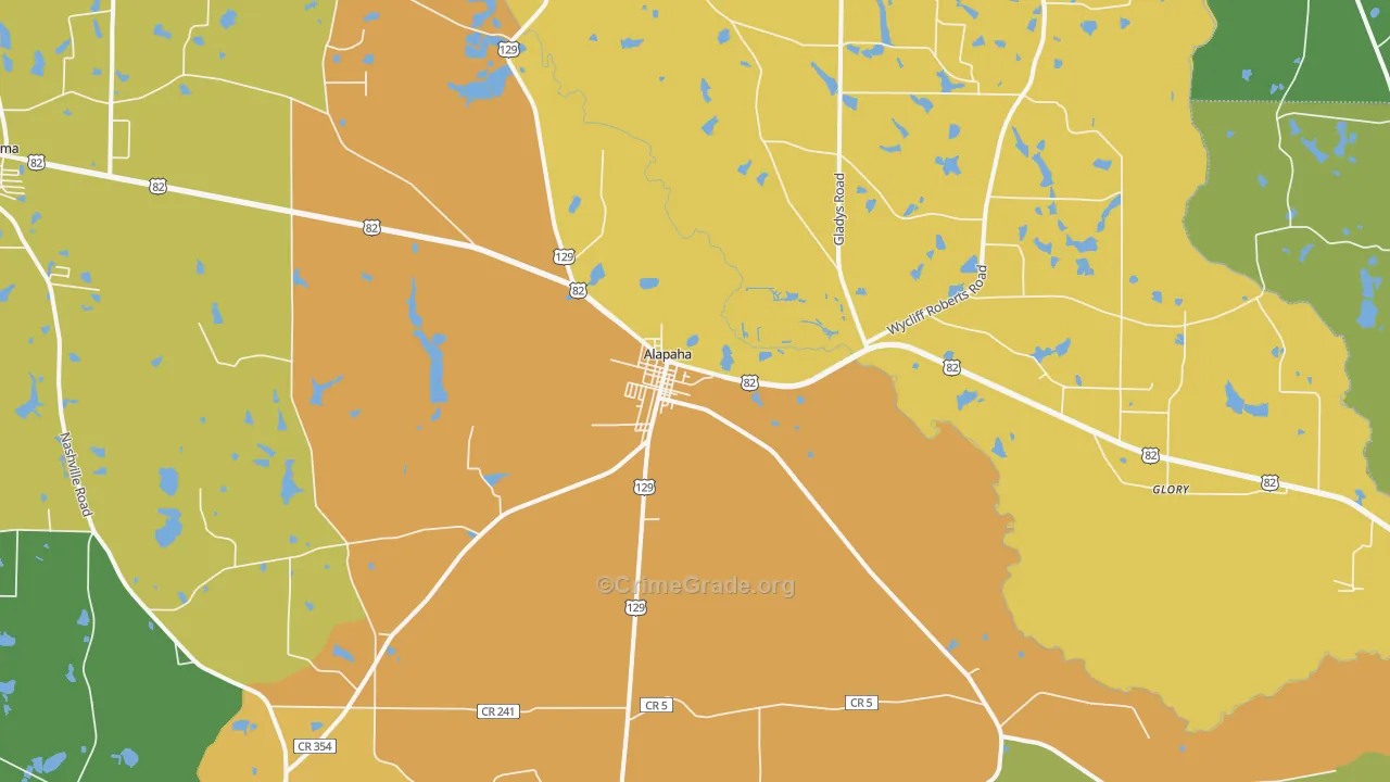 31622, GA Map of Drug-Related Crime Rates
