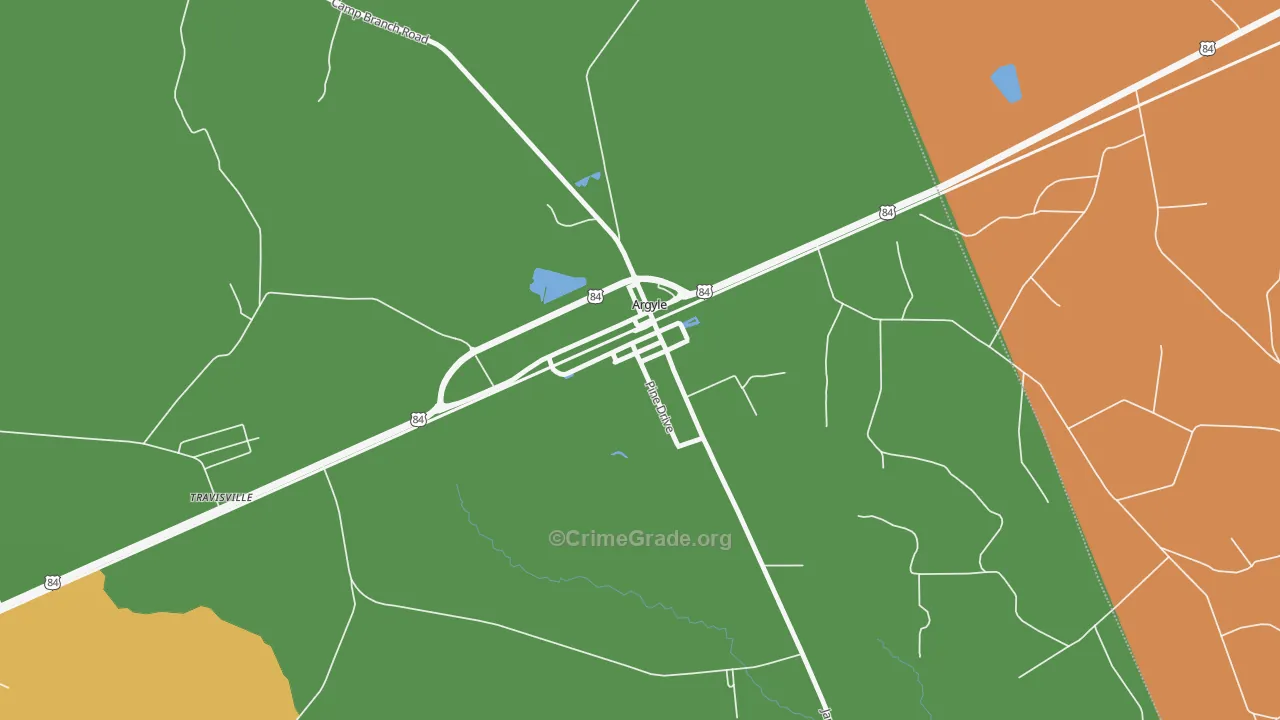 31623, GA Map of Drug-Related Crime Rates