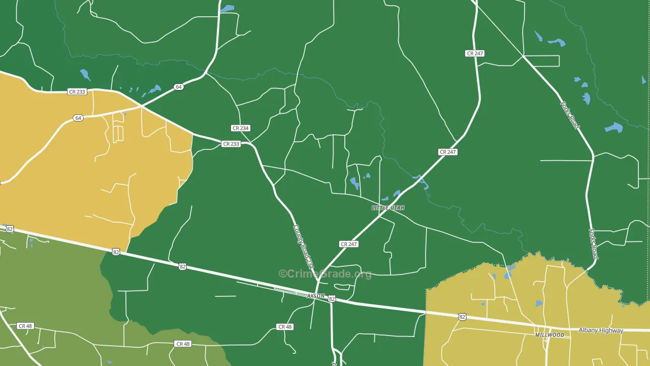 31624, GA Map of Drug-Related Crime Rates