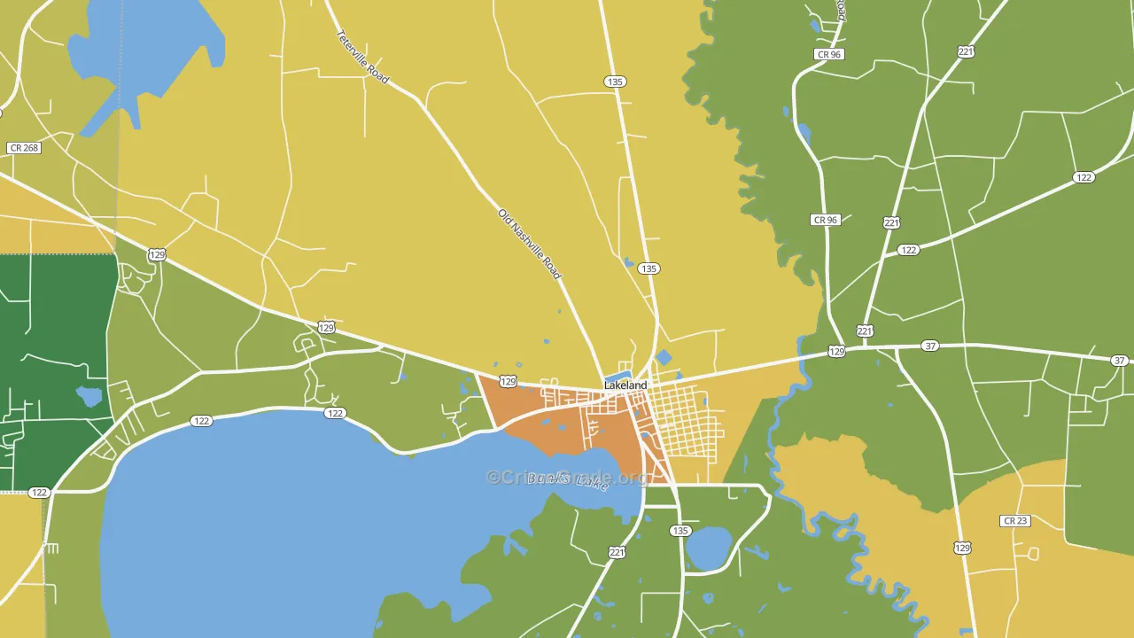 31635, GA Map of Drug-Related Crime Rates
