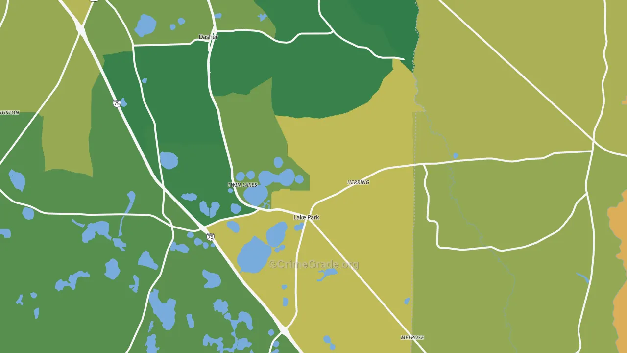 31636, GA Map of Drug-Related Crime Rates