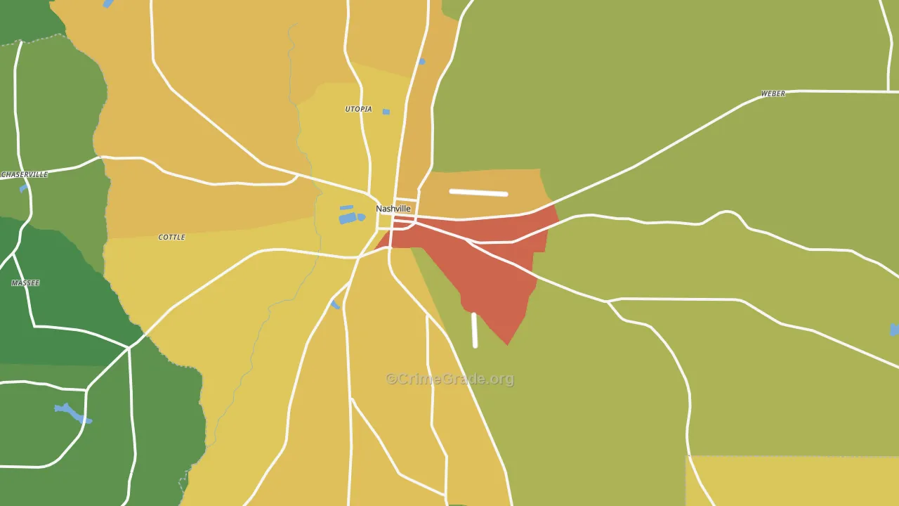31639, GA Map of Drug-Related Crime Rates
