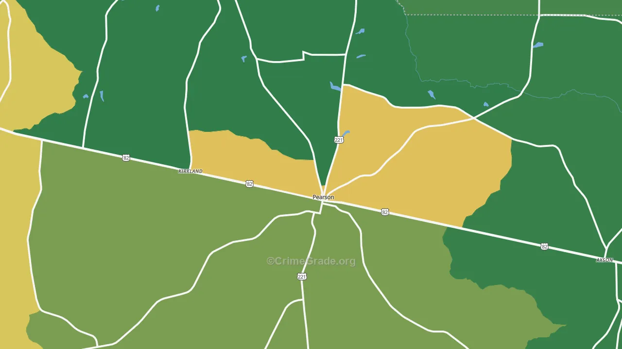 31642, GA Map of Drug-Related Crime Rates