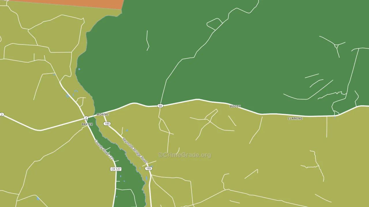 31646, GA Map of Drug-Related Crime Rates