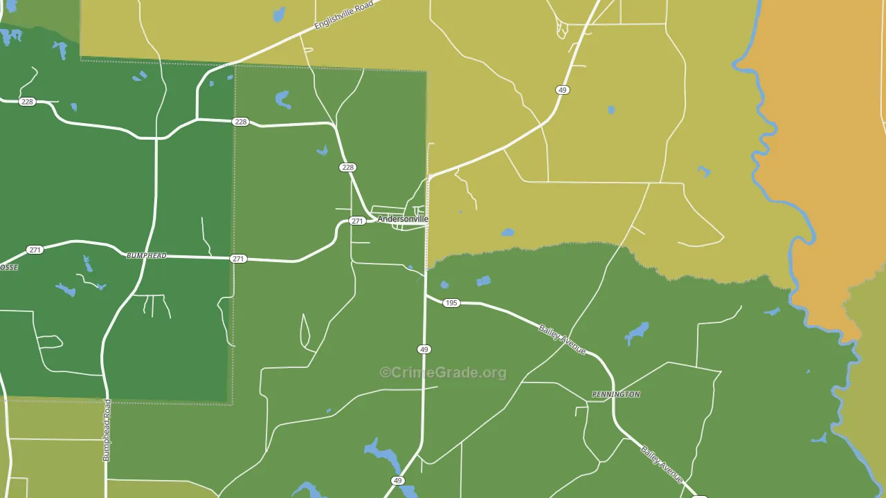 31711, GA Map of Drug-Related Crime Rates
