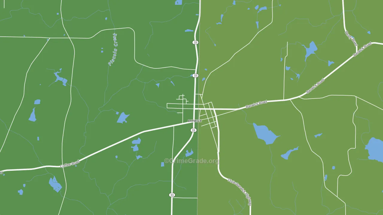 31720, GA Map of Drug-Related Crime Rates