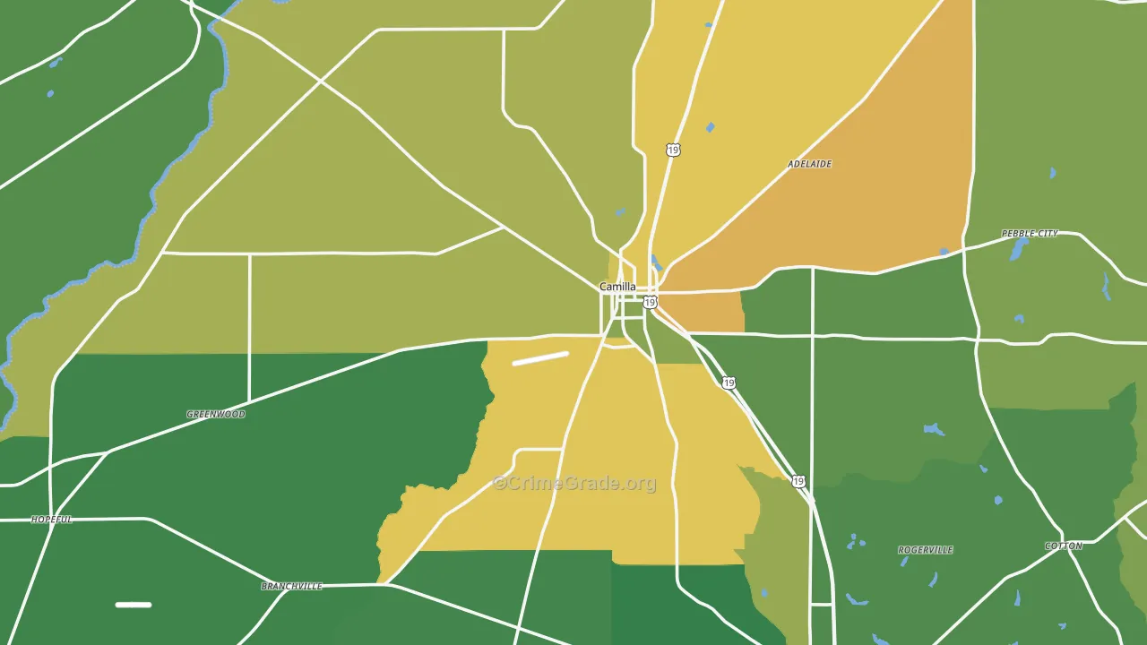 31730, GA Map of Drug-Related Crime Rates