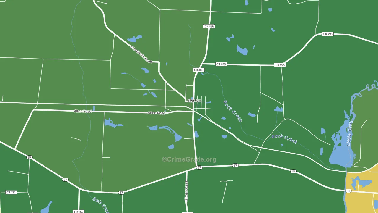 31747, GA Map of Drug-Related Crime Rates