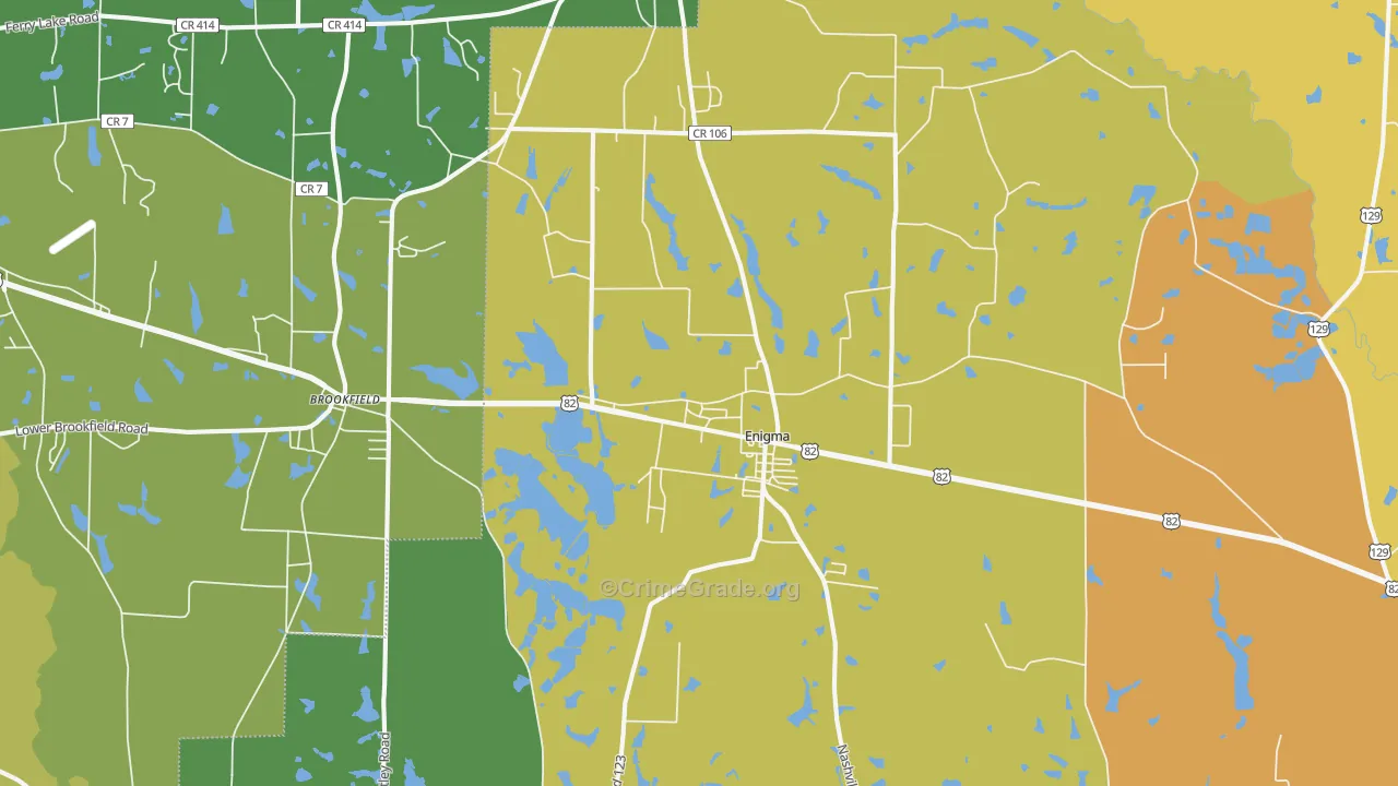 31749, GA Map of Drug-Related Crime Rates