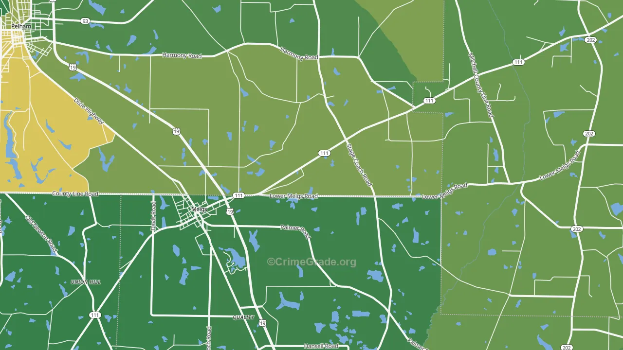 31765, GA Map of Drug-Related Crime Rates