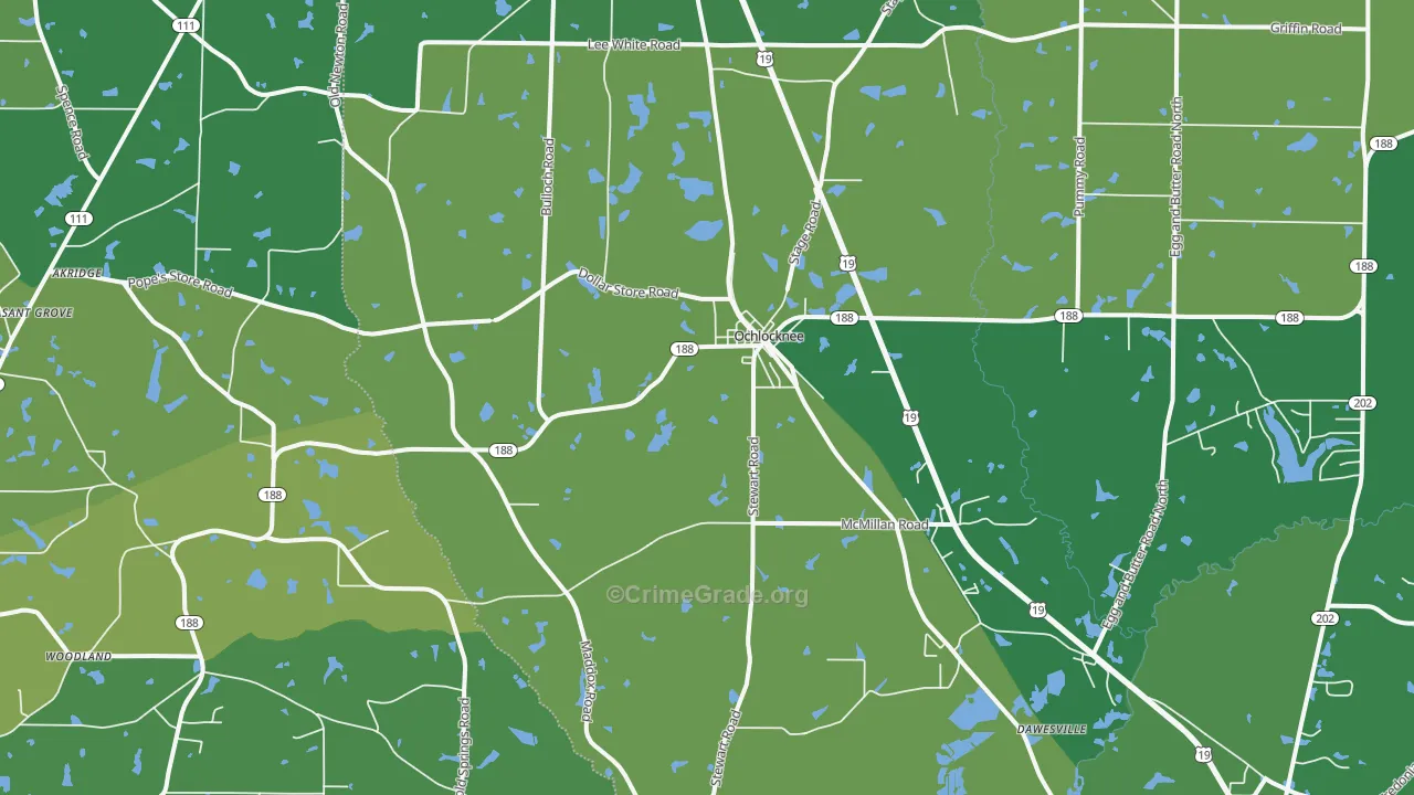 31773, GA Map of Drug-Related Crime Rates