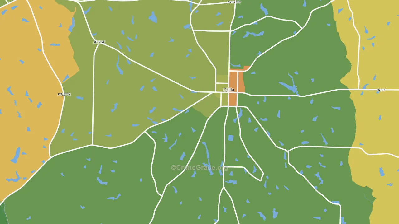31774, GA Map of Drug-Related Crime Rates