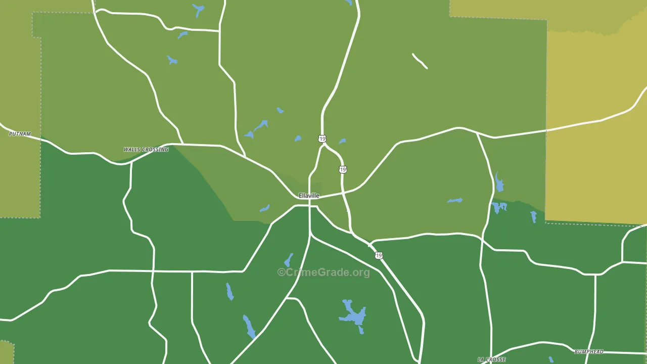 31806, GA Map of Drug-Related Crime Rates