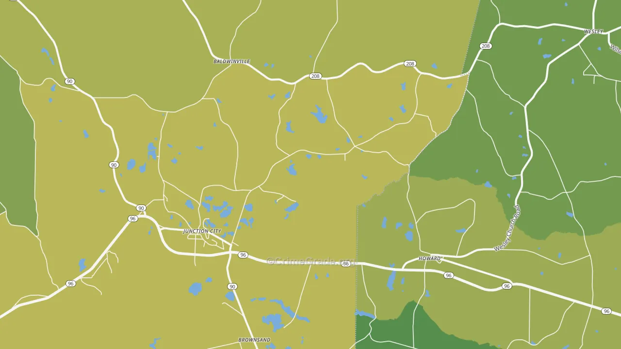 31812, GA Map of Drug-Related Crime Rates