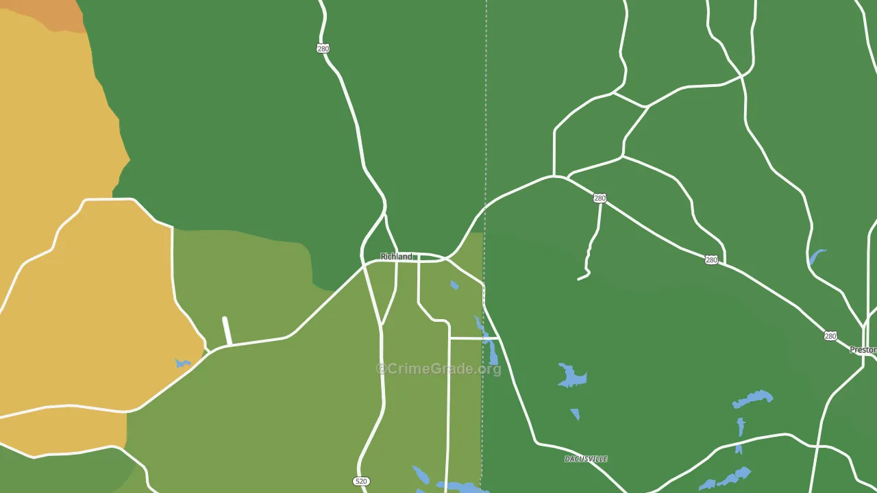 31825, GA Map of Drug-Related Crime Rates