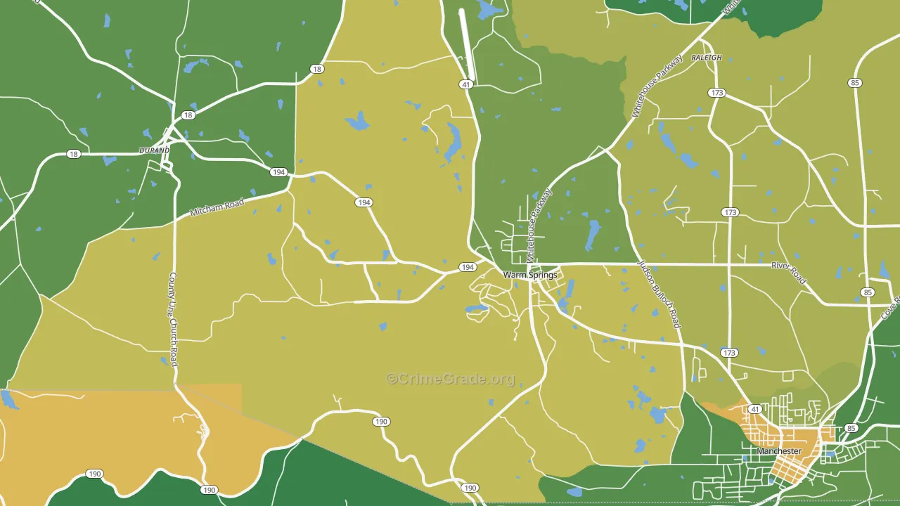 31830, GA Map of Drug-Related Crime Rates