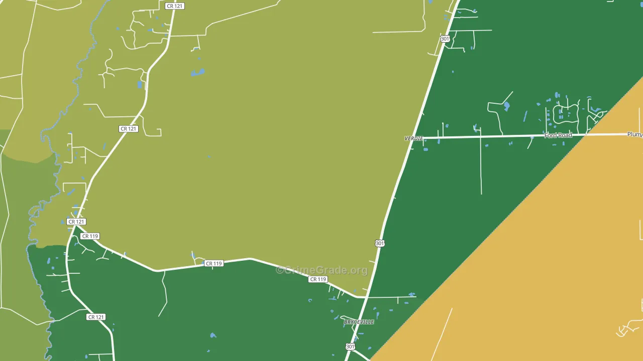 32009, FL Map of Drug-Related Crime Rates