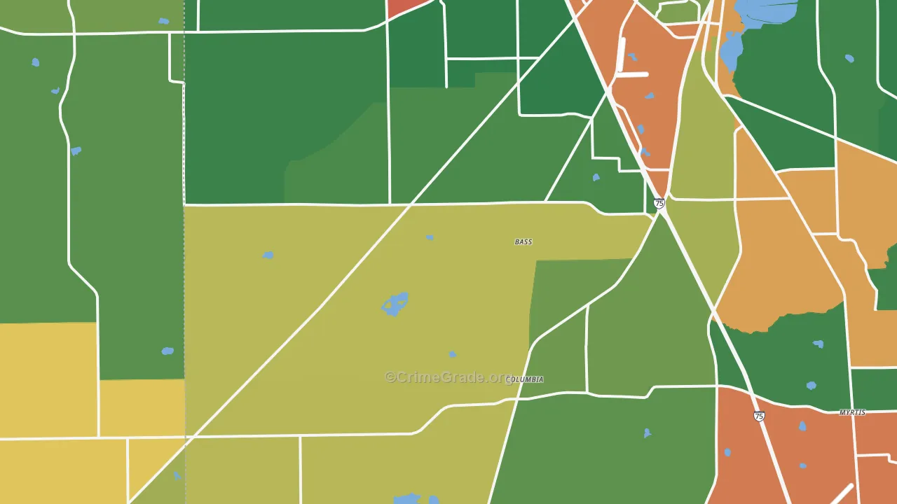 32024, FL Map of Drug-Related Crime Rates