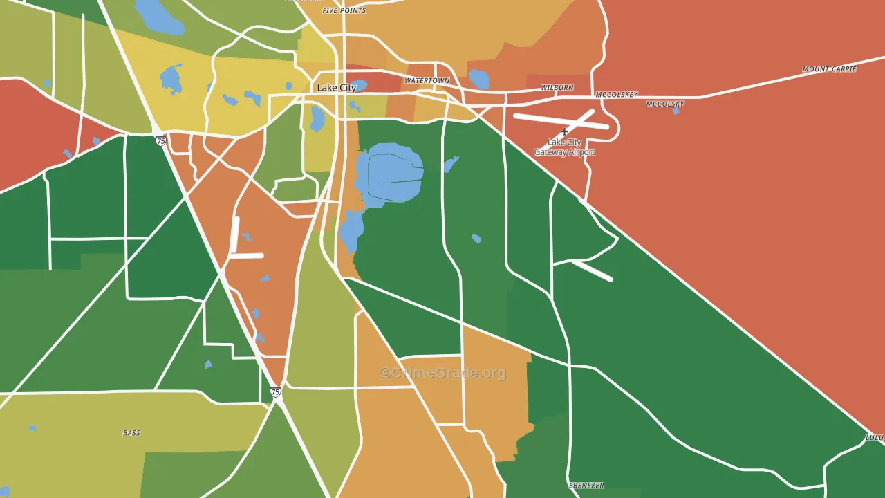 32025, FL Map of Drug-Related Crime Rates