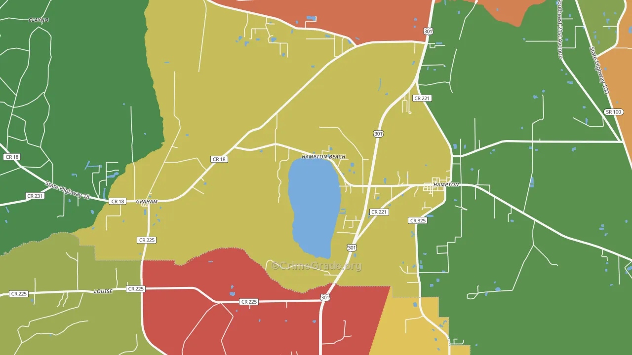 32044, FL Map of Drug-Related Crime Rates