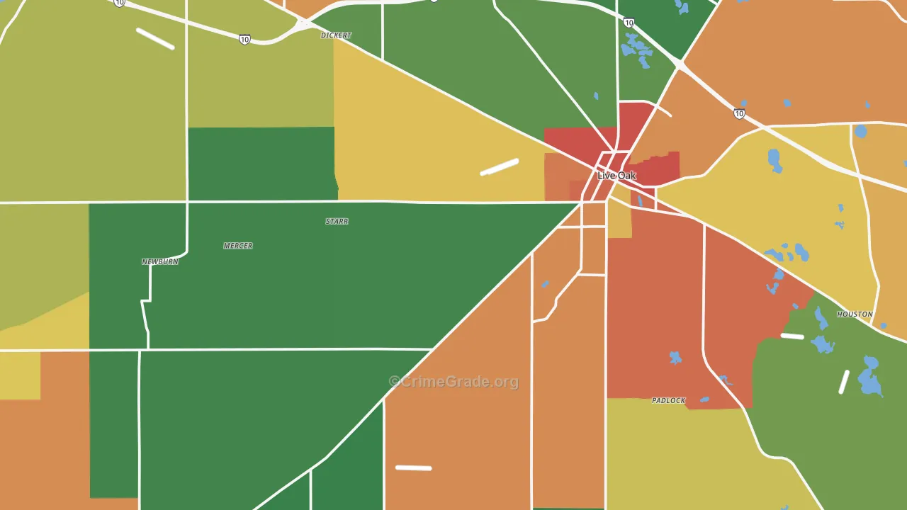 32060, FL Map of Drug-Related Crime Rates