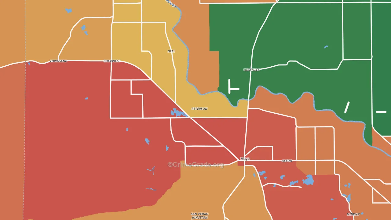 32066, FL Map of Drug-Related Crime Rates
