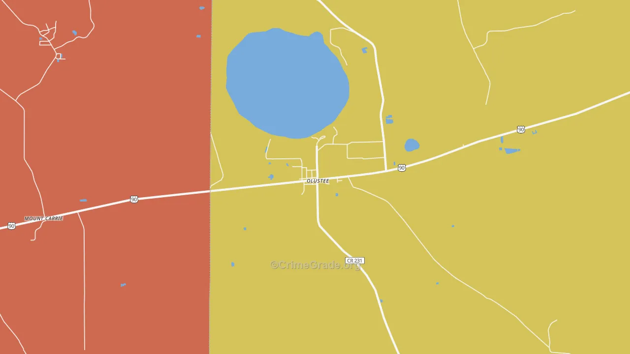 32072, FL Map of Drug-Related Crime Rates