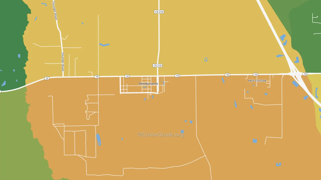 32079, FL Map of Drug-Related Crime Rates