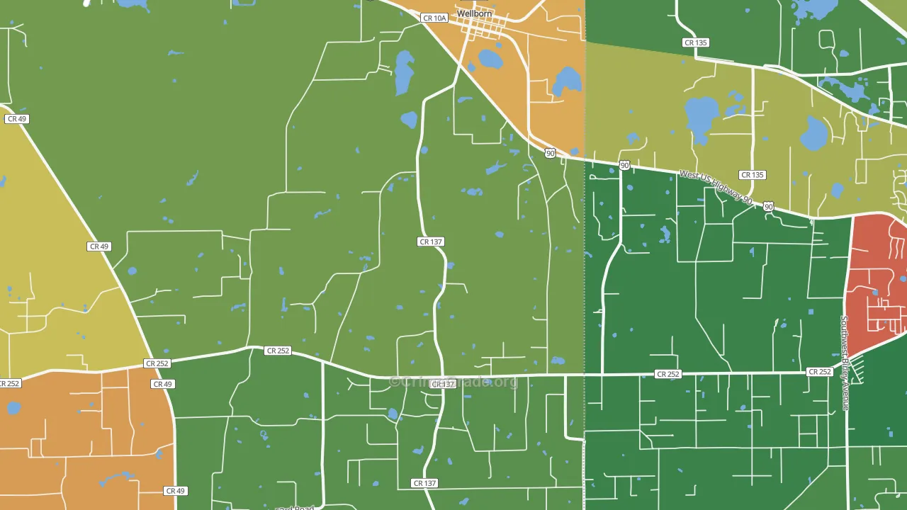 32094, FL Map of Drug-Related Crime Rates