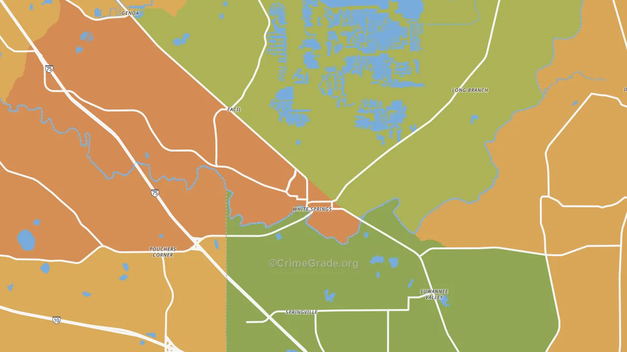 32096, FL Map of Drug-Related Crime Rates