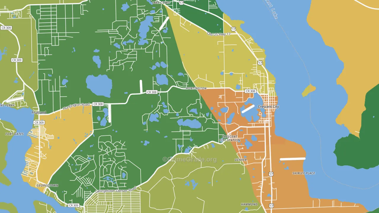 32112, FL Map of Drug-Related Crime Rates