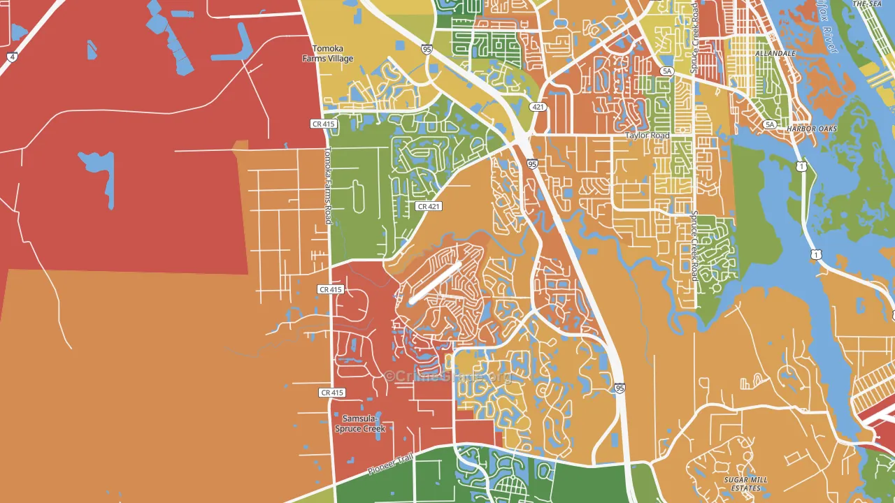 32128, FL Map of Drug-Related Crime Rates