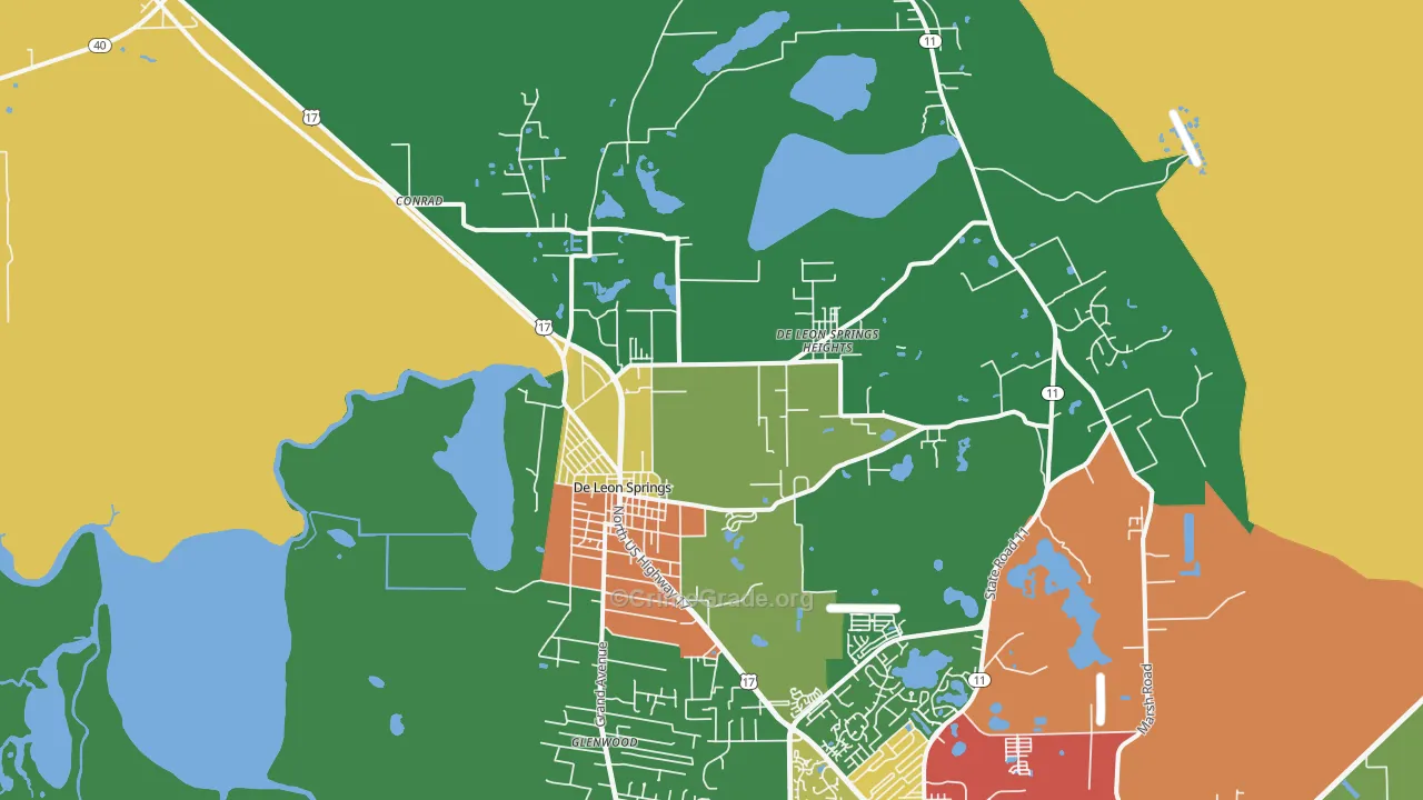 32130, FL Map of Drug-Related Crime Rates
