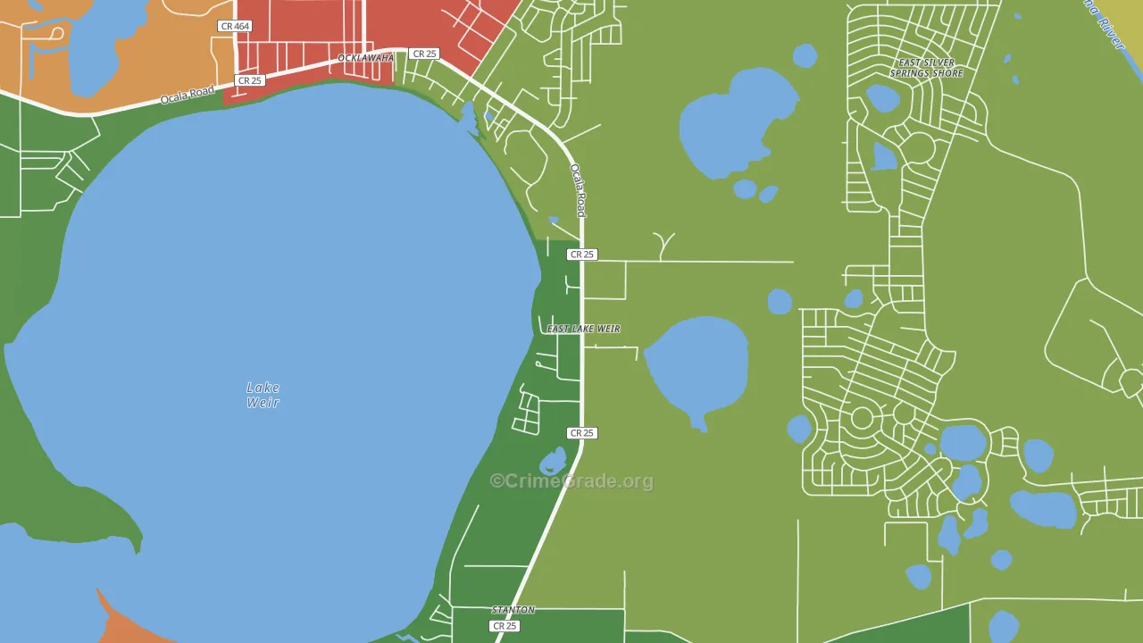 32133, FL Map of Drug-Related Crime Rates