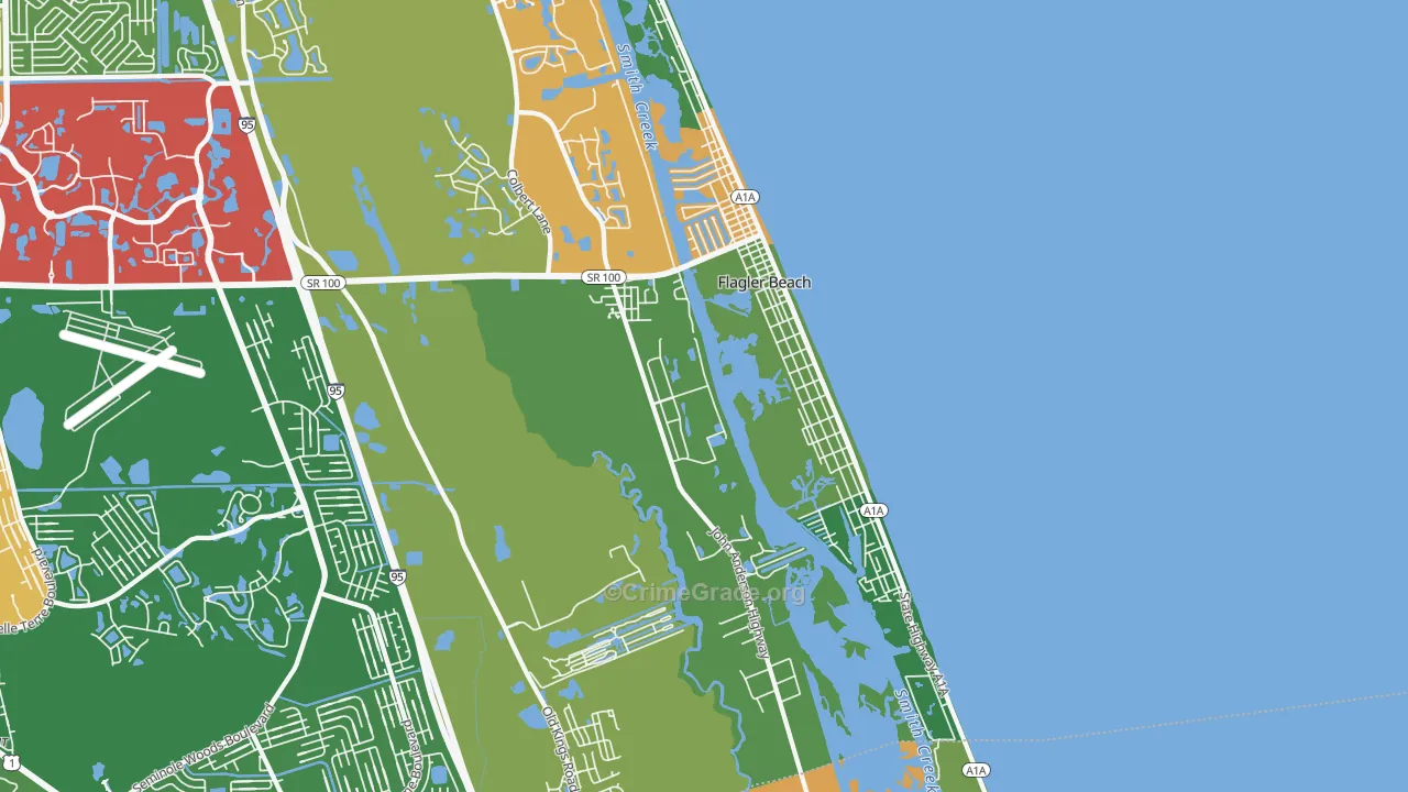 32136, FL Map of Drug-Related Crime Rates