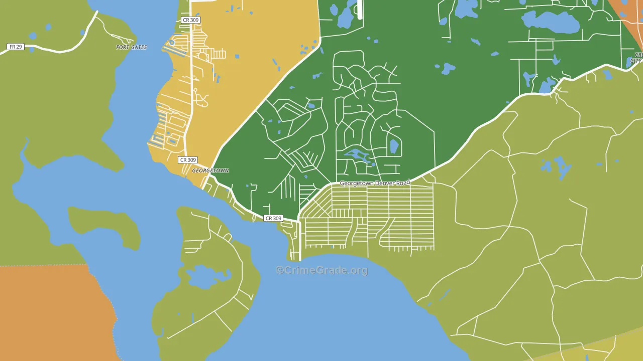 32139, FL Map of Drug-Related Crime Rates