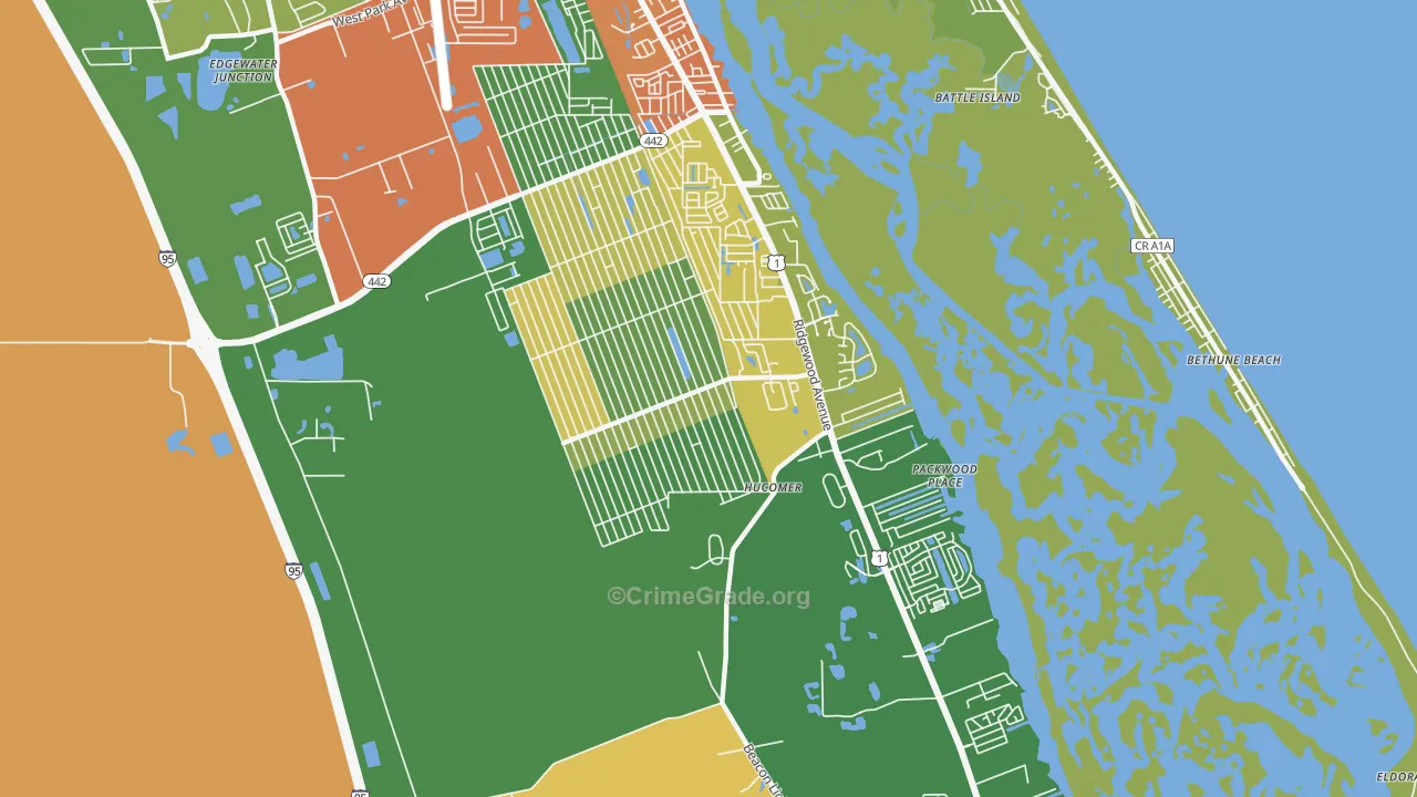 32141, FL Map of Drug-Related Crime Rates