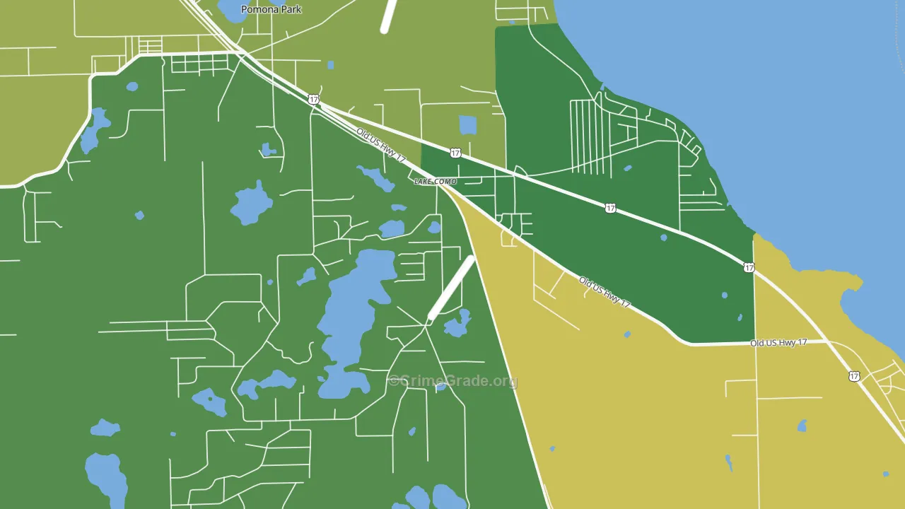 32157, FL Map of Drug-Related Crime Rates