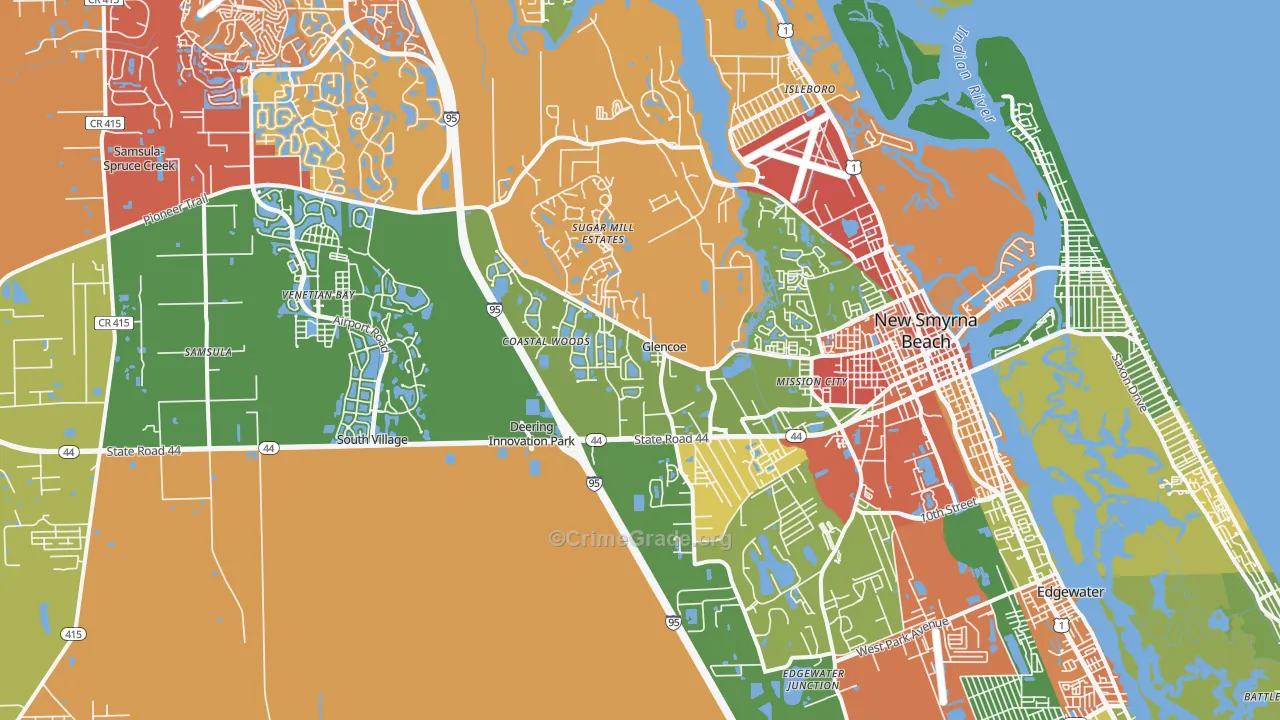 32168, FL Map of Drug-Related Crime Rates