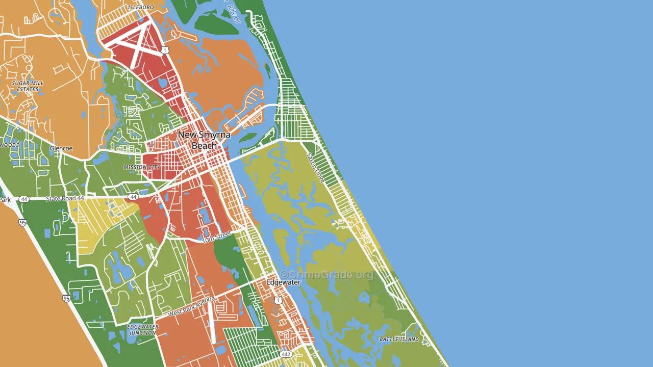 32169, FL Map of Drug-Related Crime Rates