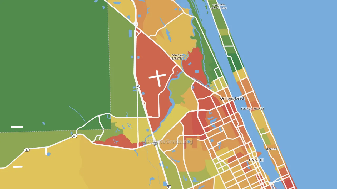 32174, FL Map of Drug-Related Crime Rates