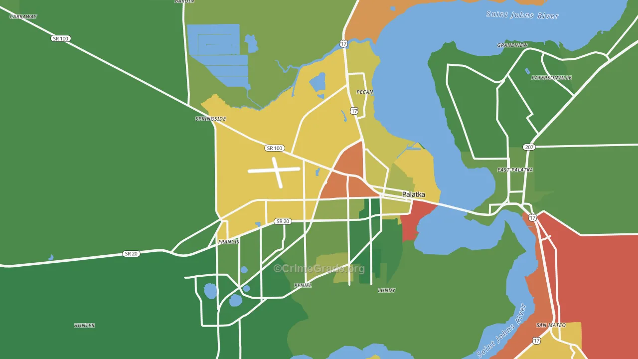 32177, FL Map of Drug-Related Crime Rates