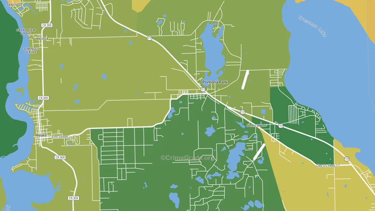 32181, FL Map of Drug-Related Crime Rates