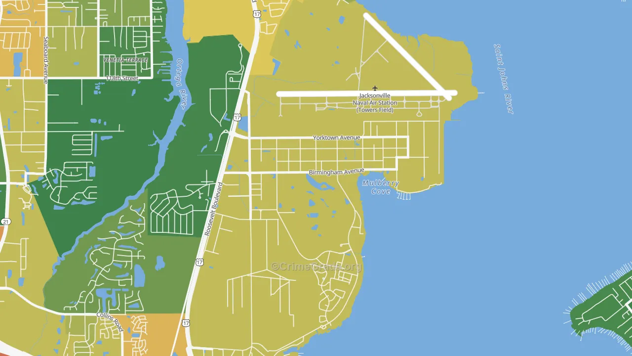 32212, FL Map of Drug-Related Crime Rates