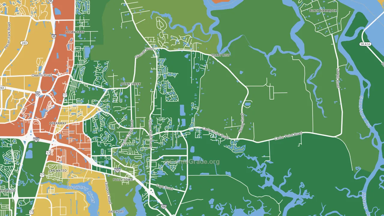 32226, FL Map of Drug-Related Crime Rates